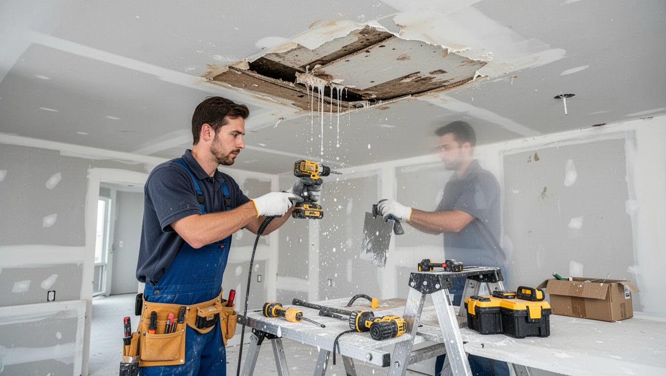 Ceiling Water Damage Repair